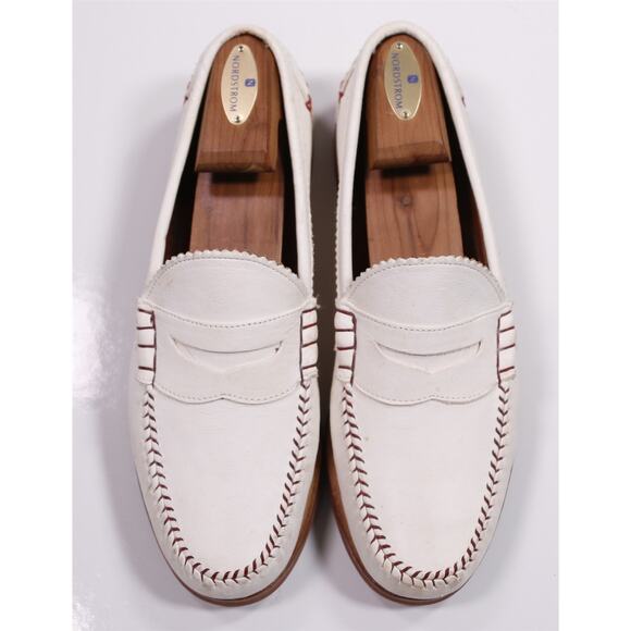 Allen Edmonds Doubleday Baseball Leather Penny Loafers Men's US 9.5 D - Picture 4 of 11